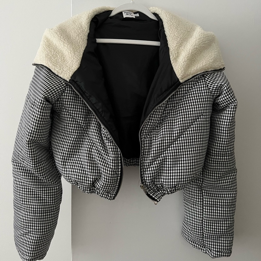 Princess Polly Gingham Puffer Jacket